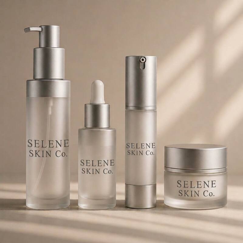 The Selene Daily Ritual — full size collection of cleanser, serum, SPF, and renewal cream